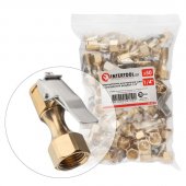 На фото Наконечники Intertool 50 штук для накачки шин с внутренней резьбой 1/4", латунь (PT-5015)