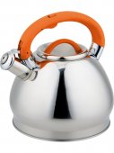 На фото Чайник со свистком Rainstahl 3 л (RS 7626-30 Orange)