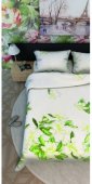 На фото Постельное белье Leleka-Textile Ранфорс 145х210х2 Белое Семейное