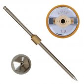 На фото Комплект форсунок Intertool LVLP 1.8мм ПРОФ (PT-2018)