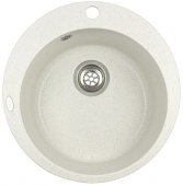 На фото Кухонная мойка Idis Fusion 130 Snow