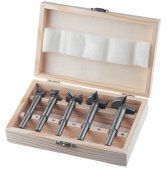 На фото Набор фрез Intertool Форстнера, 5шт (HT-0074)