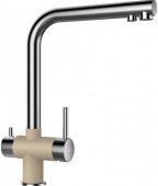 Кухонный смеситель Schock Vitus Sabbia-58 хром/песочный (56000058) На фото Кухонный смеситель Schock Vitus Sabbia-58 хром/песочный (56000058)