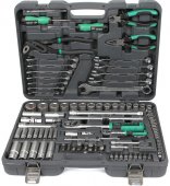 На фото Набор ручных инструментов Garwin 1/4" и 1/2" 6 граней 115 предметов (GTK-0103115)