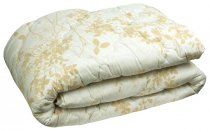 На фото Одеяло Руно Шерсть 200x220 см Бежевое (322.02ШУ_Бежевий)
