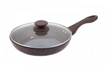 Сковорода Granchio Pietra naturale induzione с крышкой 24х5.5 см (88156) На фото Сковорода Granchio Pietra naturale induzione с крышкой 24х5.5 см (88156)