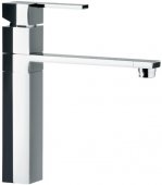 На фото Кухонный смеситель Schock Nanos Chrom-80 хром (51400080)