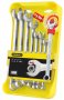 На фото Набор ключей комбинированных Stanley Ratcheting Wrench М10- М19 8 шт (4-95-660)