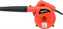 На фото Пылесос сетевой YATO 600 Вт, 16000 об/мин, 4 м3/мин, кабель 2 м, 2 насадки (YT-85170)