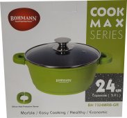 На фото Кастрюля Bohmann 24 см 3.9 л (7324 MRB-GR ВН)
