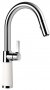 Кухонный смеситель Schock SC520 Alpina-07 хром/белый (55512007) На фото Кухонный смеситель Schock SC520 Alpina-07 хром/белый (55512007)