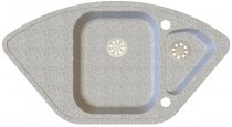 На фото Мойка для кухни Idis Corner Fashion Gray 310