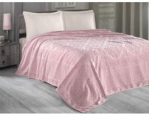 На фото Простынь махровая Arya 160X220 Estafan Персиковай (8680943061867)