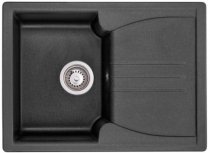 На фото Кухонная мойка Granado Salamanka Black shine (0601)