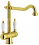 Смеситель для кухни Franke OLD-ENGLAND BICOMAND золото (115.0315.598) На фото Смеситель для кухни Franke OLD-ENGLAND BICOMAND золото (115.0315.598)