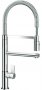 На фото Кухонный смеситель Schock Karpo Chrom-80 с гибким шлангом хром (59320080)