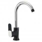 На фото Смеситель для кухни MIXXUS PREMIUM TIGER 014 черный (MI0567)