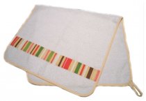 На фото Полотенце махровое Руно 40x80 см с декоративной махрой (201МУ)