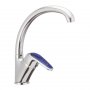 Смеситель для кухни Haiba MAGIC 777 с синей ручкой (HB0679) На фото Смеситель для кухни Haiba MAGIC 777 с синей ручкой (HB0679)