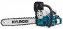 На фото Цепная пила бензиновая Hyundai X 460
