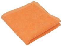 На фото Полотенце махровое Руно 30x30 см Персиковое (030030Т_персик)