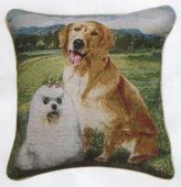 На фото Наволочка Arya 45х45 см 2 шт Dogs (1451014)