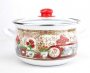 На фото Набор кастрюль Gusto Квітковий сад 2.1л/3.1л/4л (GT-T-3-FG)