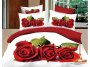 На фото Комплект постельного белья Love you Любовь 160х240 см 4шт Полуторный Красный (stp 344)