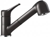 Кухонный смеситель Schock Leva Nero-13 черный (51112013) На фото Кухонный смеситель Schock Leva Nero-13 черный (51112013)