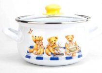 На фото Набор кастрюль Gusto Плюшеве ведмежа 2.1л/3.1л/4л (GT-T-3-Т)