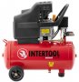 На фото Компрессор Intertool 24л, 2HP, 1.5кВт, 220В, 8атм, 206л/мин (PT-0009)