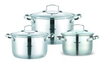 Набор кастрюль из нержавеющей стали Bohmann 6 предметов (BH 1903) На фото Набор кастрюль из нержавеющей стали Bohmann 6 предметов (BH 1903)