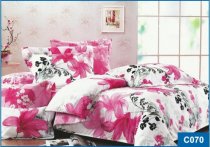 На фото Постельное белье Leleka-Textile Сатин 175х210 Розовое Двуспальное