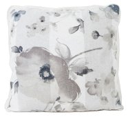 На фото Подушка декоративная Прованс Flowers 40x40 см Серая с мережкой (.003688)