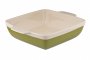 На фото Форма для запекания Granchio Natura Oliva Green Ceramica collection квадратная 25 х 25 см (88513)