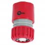 Конектор Intertool с аквастопом 3/4" для шланга 3/4" (GE-1021) На фото Конектор Intertool с аквастопом 3/4" для шланга 3/4" (GE-1021)