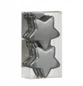 На фото Елочные украшения Звезды House of Seasons комплект 6 шт белый (1025944)