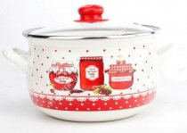 На фото Кастрюля эмалированная Gusto Прянощі 24 см 5.7 л (GT-T-124-S)