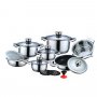 На фото Набор посуды из нержавеющей стали Zurrichberg 16 предметов (ZBP-7069)