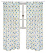 На фото Штора Прованс by Andre Tan Луговые цветы 145х250 см 1шт Синяя (.000225)