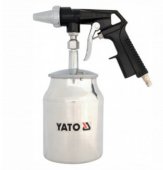 На фото Пневмопистолет пескоструйный с бачком Yato (YT-2376)
