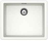 На фото Кухонная мойка Schock Brooklyn N100 L Superweit-01 (34176001)