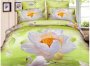 На фото Постельное белье Leleka-Textile Полисатин 200х220 Салатовое Евро