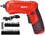 На фото Отвертка аккумуляторная поворотная Mastertool 4V, Li-ion, 1.5 Ач, 250 об/мин, 3.5 Нм (MCSD4006.2)