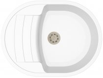 На фото Кухонная мойка Idis Cappa White 9003