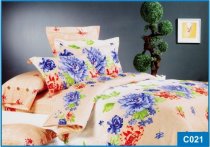 На фото Постельное белье Leleka-Textile Сатин 150х210 Оранжевое Полуторные