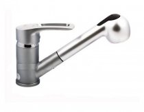 На фото Кухонный смеситель Haiba Hansberg 014 сатин (HB0207)