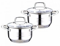 На фото Набор кастрюль Wellberg 4 предмета (WB-1912)