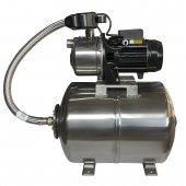 На фото Насосная станция SAER TRX-5 PL ss- 24л нерж. (Насос M-99-N PL нерж. 0,75кВт)