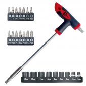 На фото Отвертка Т-образная Intertool 25шт (HT-0422)